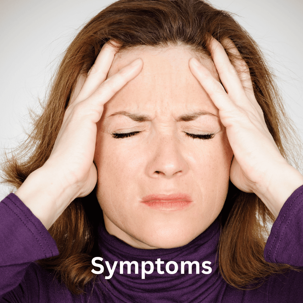 Lady with head pain